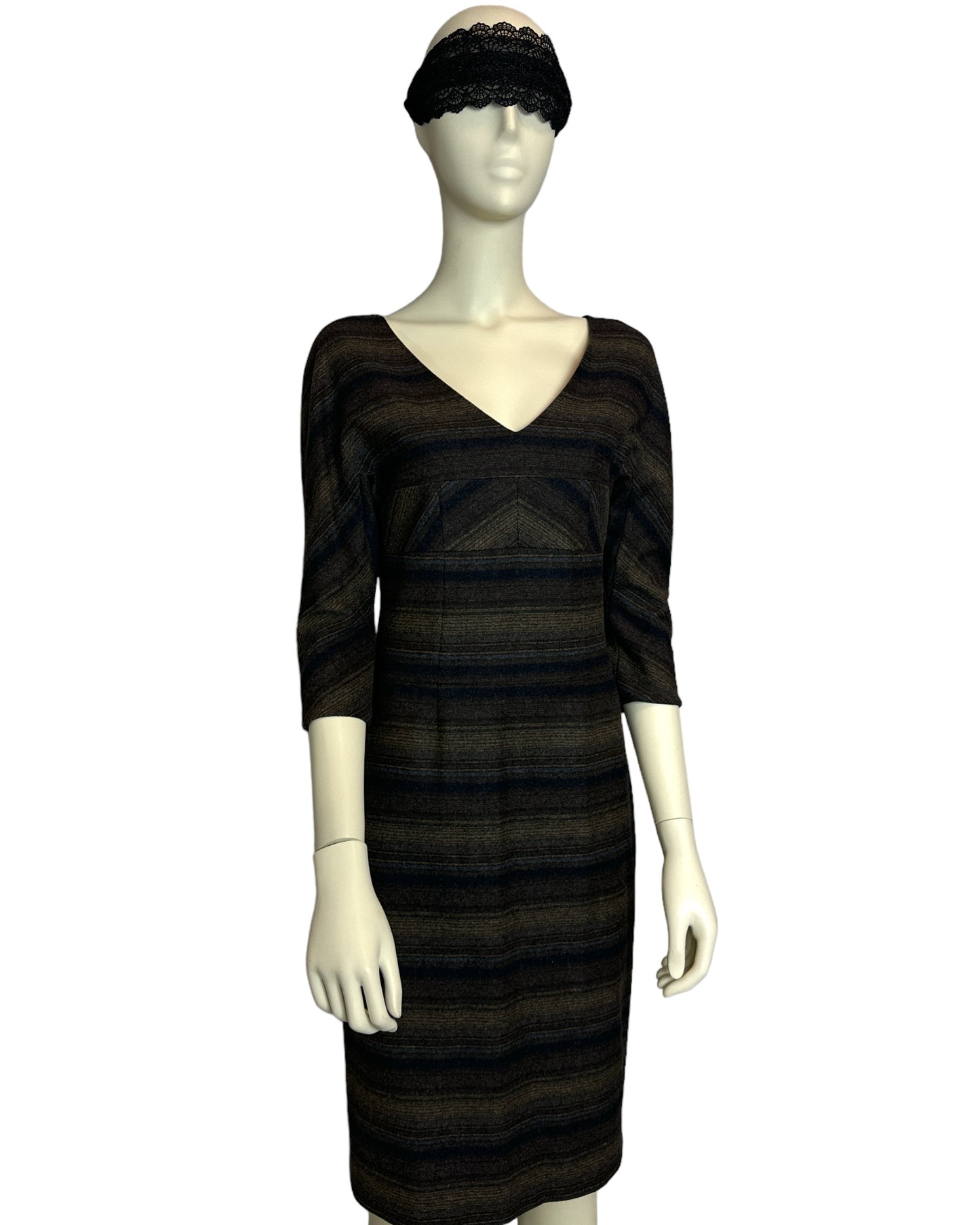 Damen Kleid mit Streifendekor